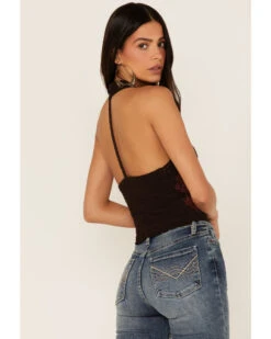 Idyllwind Women's Embroidered Floral Halter Top -Velora Studio Shop 2000373704 201 P4