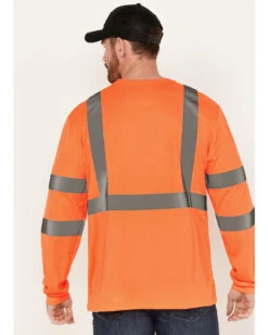 Hawx Men's Solid Enhanced Hi-Vis Long Sleeve Pocket Work T-Shirt - Big 7 Hawx Men's Solid Enhanced Hi-Vis Long Sleeve Pocket Work T-Shirt - Big -Velora Studio Shop 2000373807 800 P4