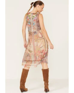 Johnny Was Women's Elisha Floral Print Mesh Slip Dress -Velora Studio Shop 2000373880 000 P3