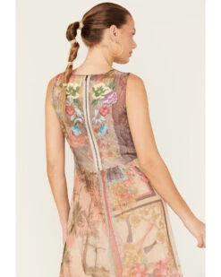 Johnny Was Women's Elisha Floral Print Mesh Slip Dress -Velora Studio Shop 2000373880 000 P4