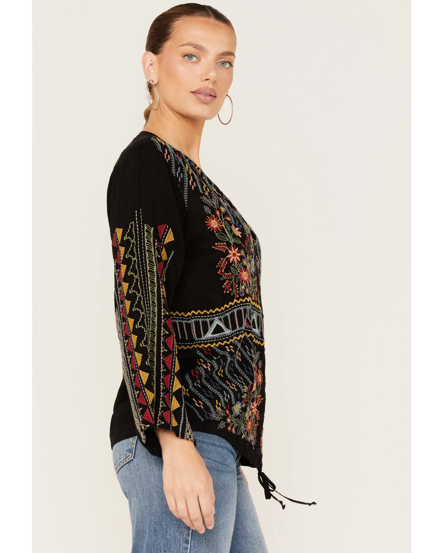 Johnny Was Women's Ezra Embroidered Blouse 2 Johnny Was Women's Ezra Embroidered Blouse - Image 2
