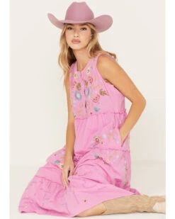 Johnny Was Women's Zanzibar Tiered Embroidered Dress