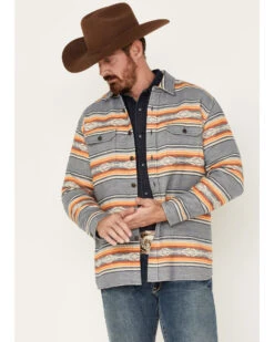 Pendleton Men's Driftwood Stripe Button-Down Western Shirt