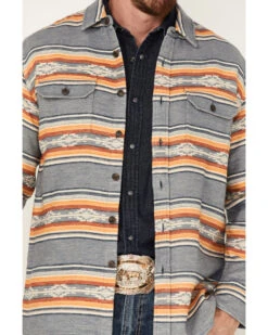 Pendleton Men's Driftwood Stripe Button-Down Western Shirt -Velora Studio Shop 2000374665 400 P3
