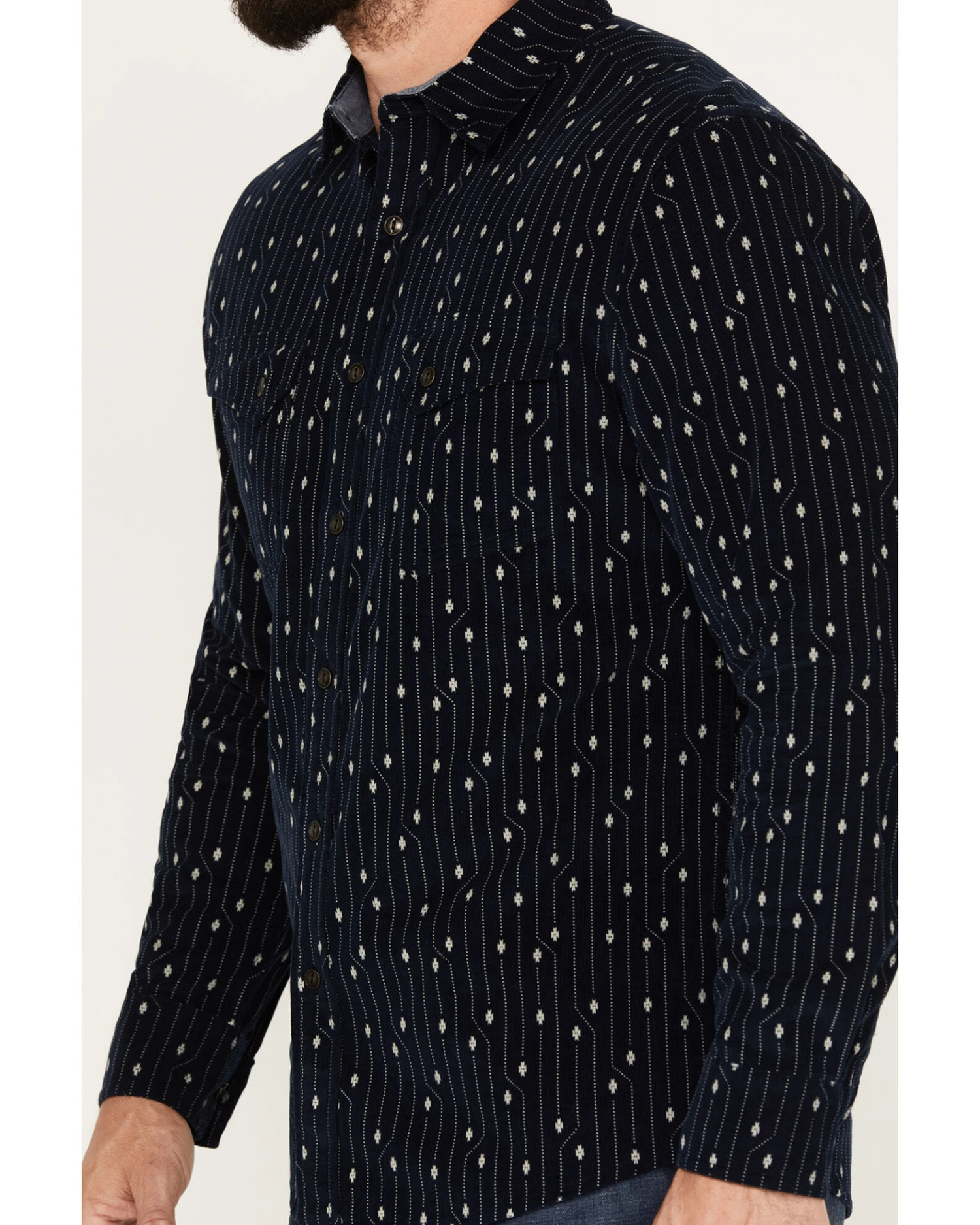 Pendleton Men's Corduroy Long Sleeve Western Snap Shirt 3 Pendleton Men's Corduroy Long Sleeve Western Snap Shirt - Image 3