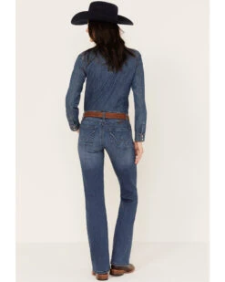 Wrangler Women's Medium Wash Mid Rise Q-Baby Bootcut Ultimate Riding Jeans -Velora Studio Shop 2000375065 400 P3