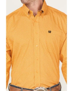 Cinch Men's All-Over Box Print Button Down Western Shirt  -Velora Studio Shop 2000375254 710 P3