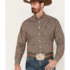 Cinch Men's Square Geo Print Long Sleeve Button-Down Western Shirt