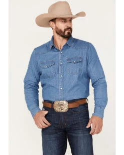 Brixton X Willie Nelson Men's Denim Long Sleeve Snap Western Shirt