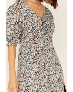 Beyond The Radar Women's Floral Print Split Leg Midi Dress -Velora Studio Shop 2000375668 400 P3