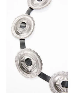 Double J Saddlery Women's Oval Concho Leather Belt -Velora Studio Shop 2000375702 001 P2