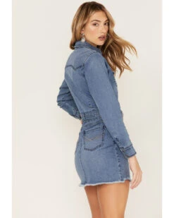 Idyllwind Women's Medium Wash Belted Western Denim Dress -Velora Studio Shop 2000375742 400 P4