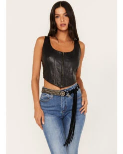 Wonderwest Women's Concho Tassel Tie Waist Belt