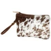 Myra Bag Women's Hair-On Hide Small Pouch Wristlet Bag
