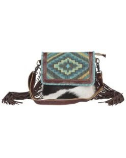 Myra Bag Women's Wild West Boho Hair-On Hide Bag