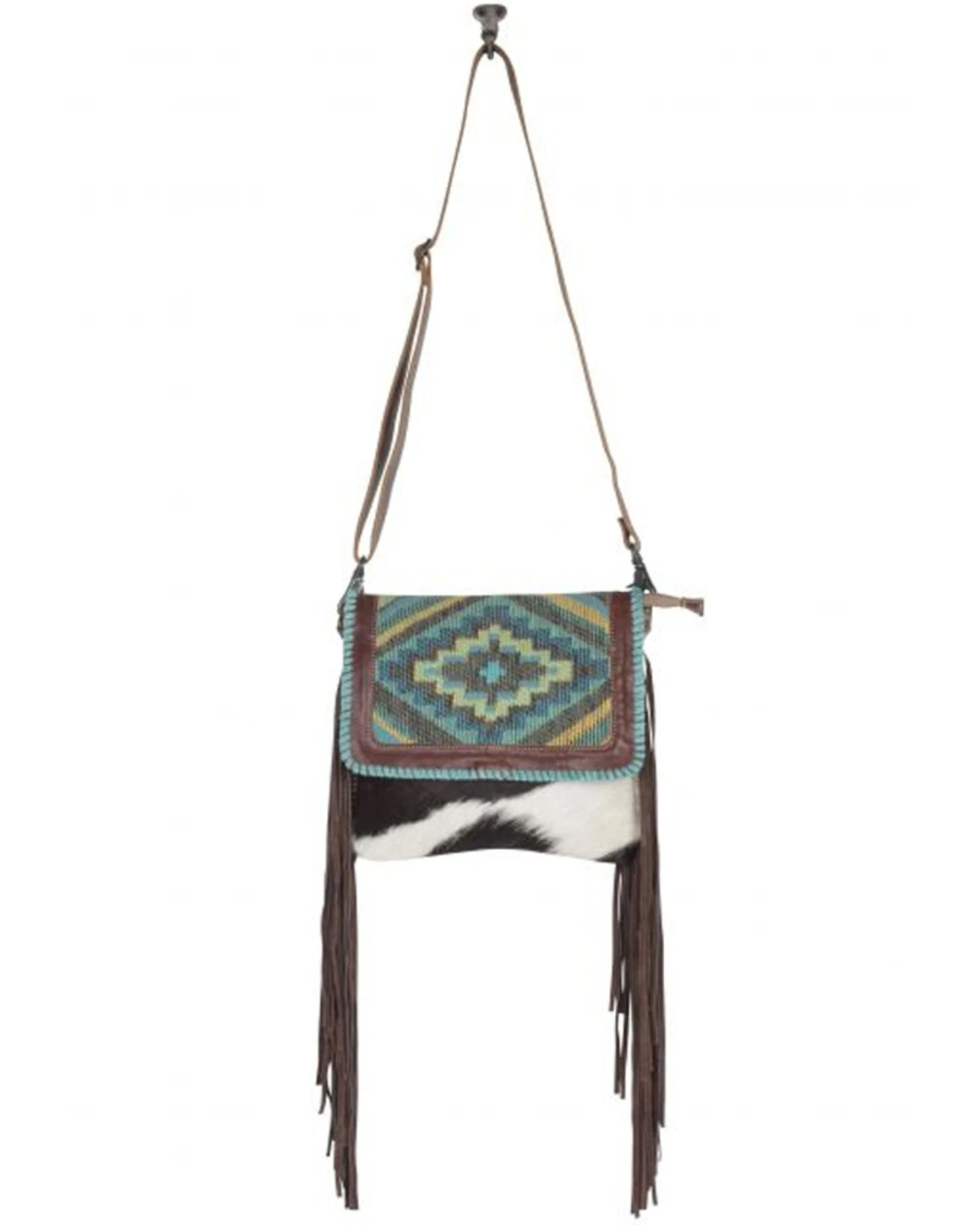 Myra Bag Women's Wild West Boho Hair-On Hide Bag 3 Myra Bag Women's Wild West Boho Hair-On Hide Bag - Image 3