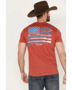 Howitzer Men's Red, White And Blue Graphic Western T-Shirt -Velora Studio Shop 2000377263 603 P4