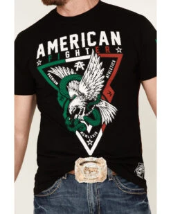 American Fighter Men's Laredo Mexico Graphic Short Sleeve T-Shirt -Velora Studio Shop 2000377268 001 P3