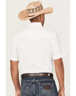 Ely Walker Men's Mini Southwestern Geo Print Short Sleeve Pearl Snap Western Shirt   -Velora Studio Shop 2000377392 100 P4