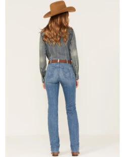 Ariat Women's R.E.A.L. Medium Wash High Rise Eloise Stretch Straight Jeans