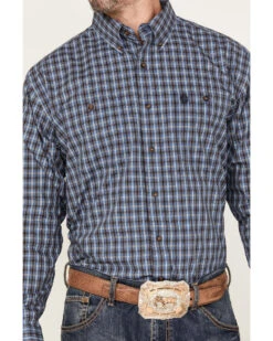 George Strait By Wrangler Plaid Print Long Sleeve Button Down Western Shirt - Big & Tall 6 George Strait By Wrangler Plaid Print Long Sleeve Button Down Western Shirt - Big & Tall -Velora Studio Shop 2000378447 400 P3