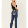Miss Me Women's Medium Wash Mid Rise Embroidered Bootcut Jeans