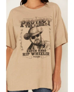 Wrangler Women's Yellowstone Rip Wheeler Ranch Hand Oversized Short Sleeve Graphic Tee -Velora Studio Shop 2000379146 020 P3