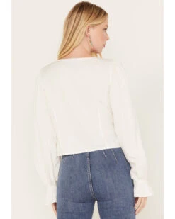 Wrangler Retro Women's Button Front With Crochet Detail Blouse -Velora Studio Shop 2000379702 100 P4