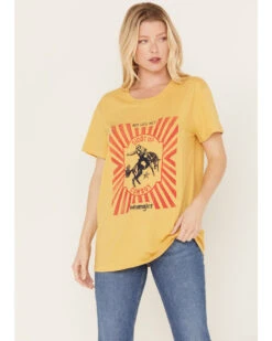 Wrangler Women's Giddy Up Cowboy Short Sleeve Graphic Tee