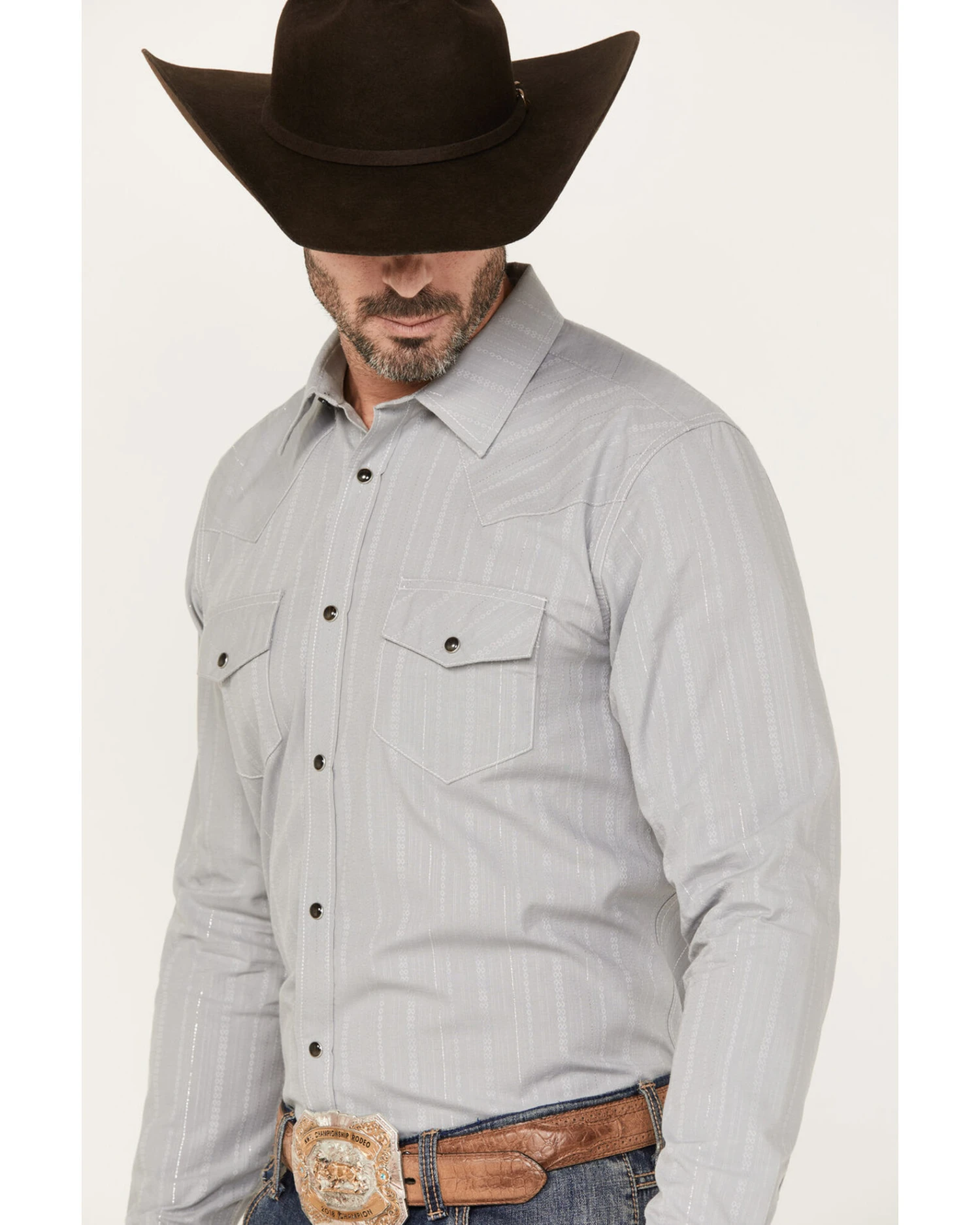 Gibson Men's Trails Long Sleeve Snap Western Shirt 2 Gibson Men's Trails Long Sleeve Snap Western Shirt - Image 2