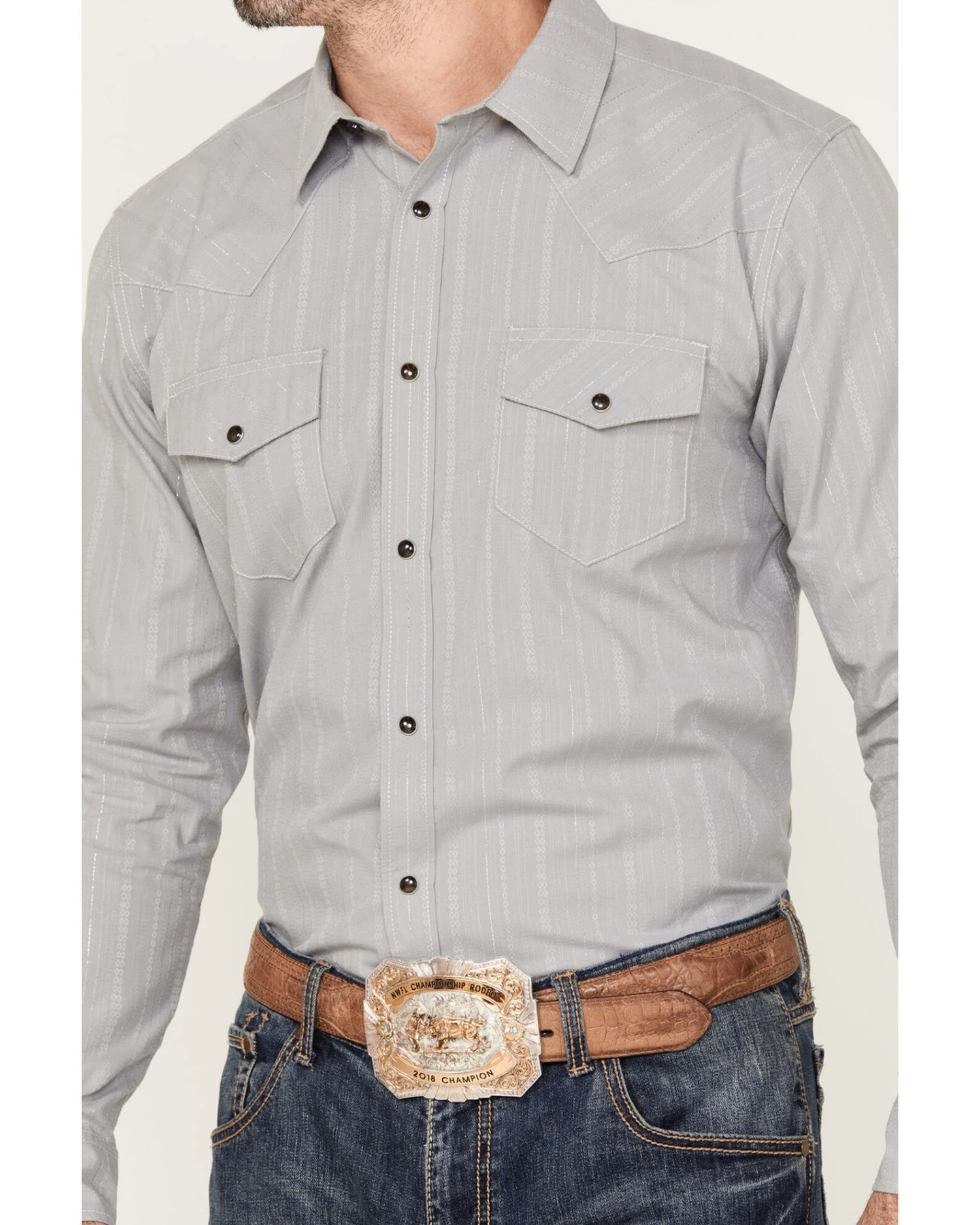Gibson Men's Trails Long Sleeve Snap Western Shirt 3 Gibson Men's Trails Long Sleeve Snap Western Shirt - Image 3