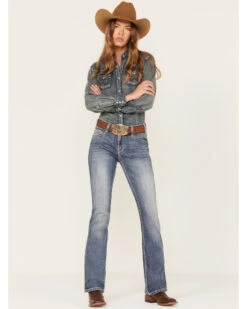 Rock & Roll Denim Women's Light Wash Bootcut Riding Jeans