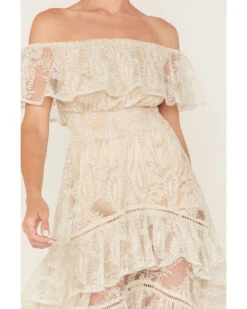 Shyanne Women's Off-Shoulder Tiered Lace Dress -Velora Studio Shop 2000380623 295 P3