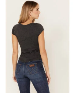 Shyanne Women's Bandana Short Sleeve Graphic Ringer Tee -Velora Studio Shop 2000380644 022 P4