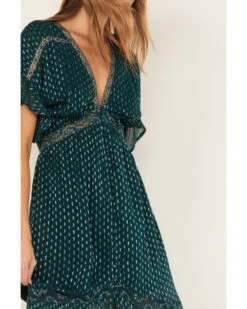 Shyanne Women's Metallic Clip Dot Bohemian Dress -Velora Studio Shop 2000380656 443 P3