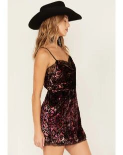 Idyllwind Women's Houston Cowl Neck Mini Dress -Velora Studio Shop 2000380697 550 P4