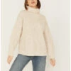 Cleo + Wolf Women's Oversized Turtleneck Sweater