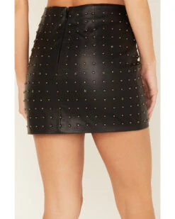 Idyllwind Women's Gallaway Studded Leather Mini Skirt 7 Idyllwind Women's Gallaway Studded Leather Mini Skirt -Velora Studio Shop 2000381084 001 P4