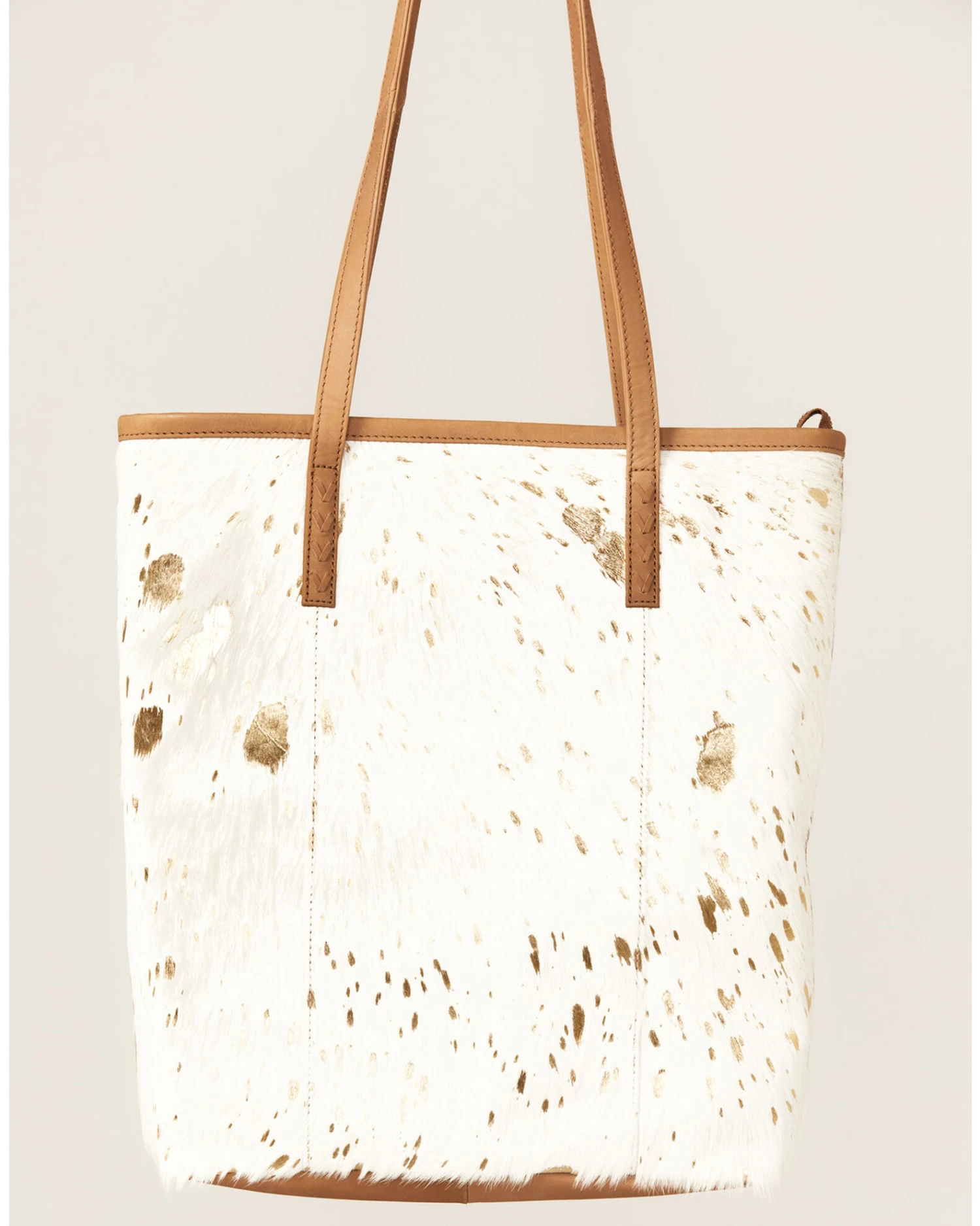 Shyanne Women's Gold Foil Hair-On Tote Handbag 2 Shyanne Women's Gold Foil Hair-On Tote Handbag - Image 2