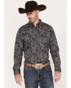 Cody James Men's Cassidy Paisley Button Down Long Sleeve Western Shirt