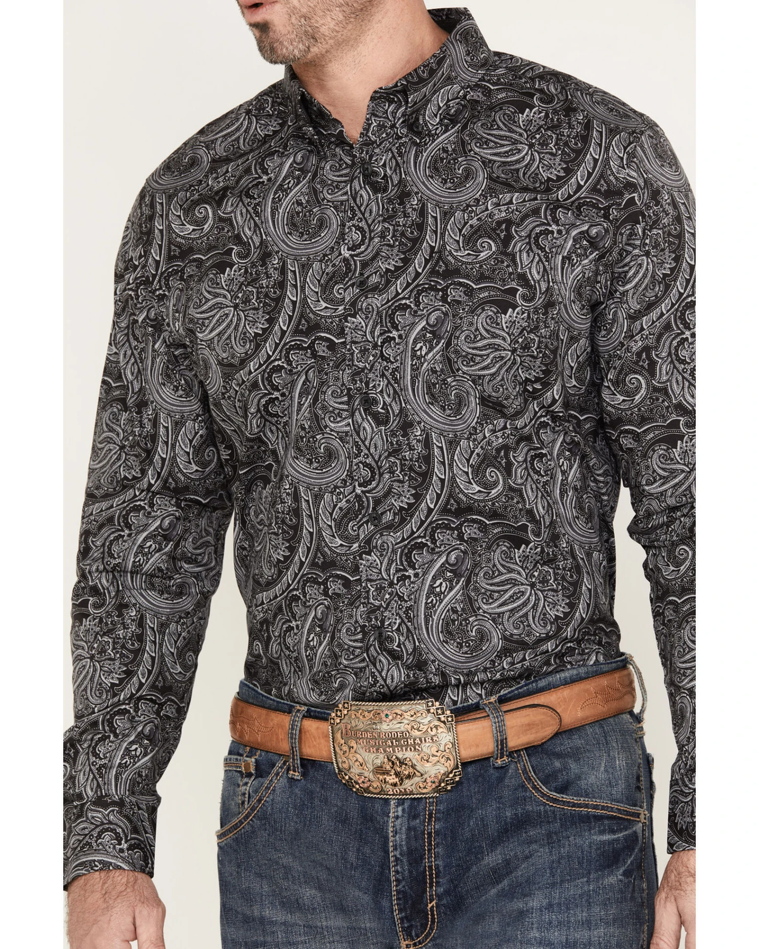 Cody James Men's Cassidy Paisley Button Down Long Sleeve Western Shirt 3 Cody James Men's Cassidy Paisley Button Down Long Sleeve Western Shirt - Image 3