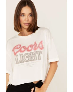 The Laundry Room Women's Coors Light Rhinestone Neon Light Graphic Tee