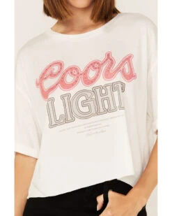 The Laundry Room Women's Coors Light Rhinestone Neon Light Graphic Tee -Velora Studio Shop 2000381372 100 P3