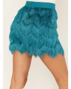Shyanne Women's Fringe Flapper Mini Skirt -Velora Studio Shop 2000381374 442 P4
