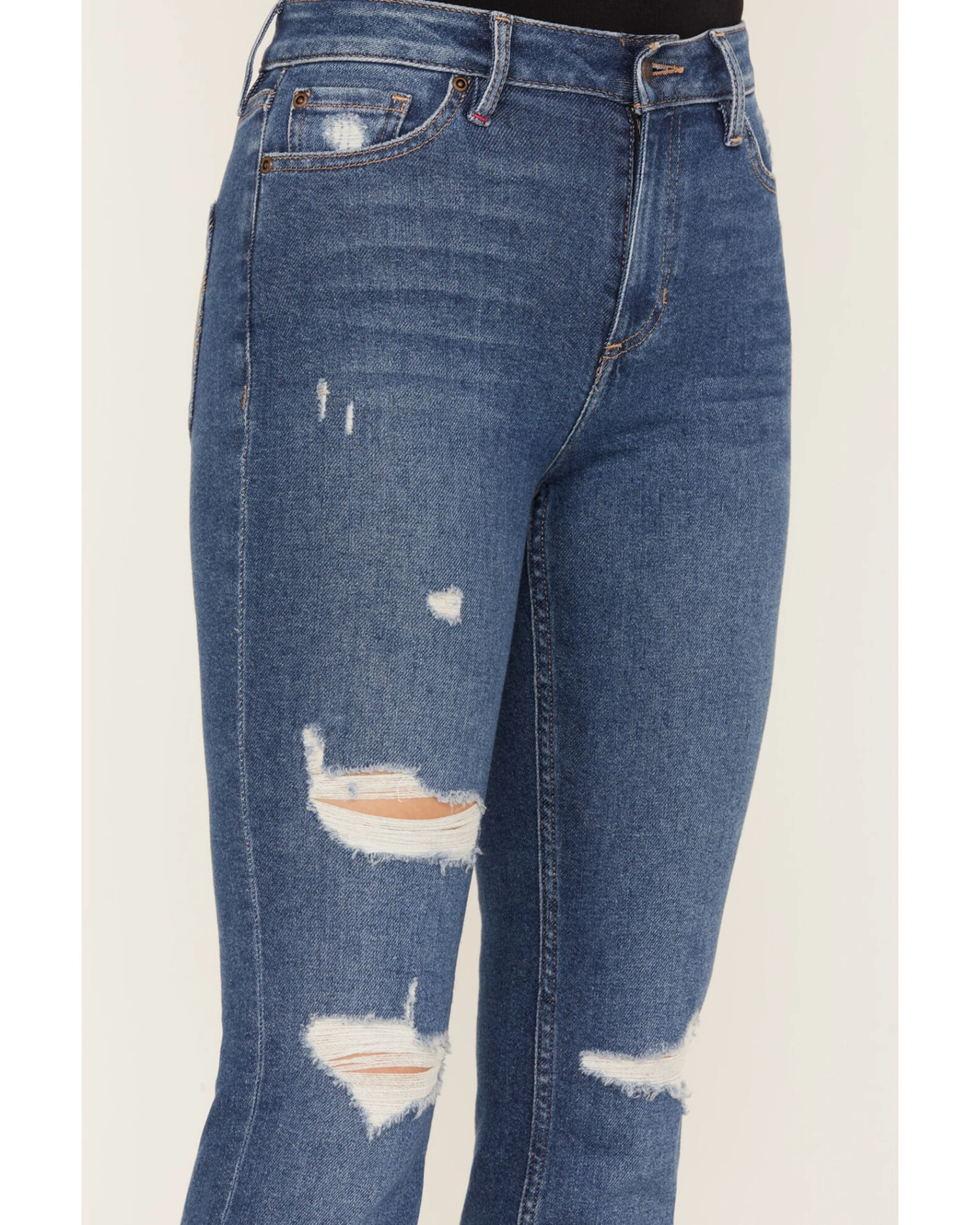 Idyllwind Women's Navaho Dark Wash High Risin' Distressed Bootcut Jeans 2 Idyllwind Women's Navaho Dark Wash High Risin' Distressed Bootcut Jeans - Image 2