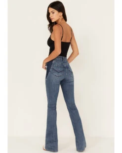 Idyllwind Women's Barella Dark Wash Contrast Panels High Risin' Stretch Bootcut Jeans