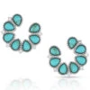 Montana Silversmiths Women's Lucky Seven Turquoise Earrings