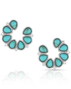 Montana Silversmiths Women's Lucky Seven Turquoise Earrings
