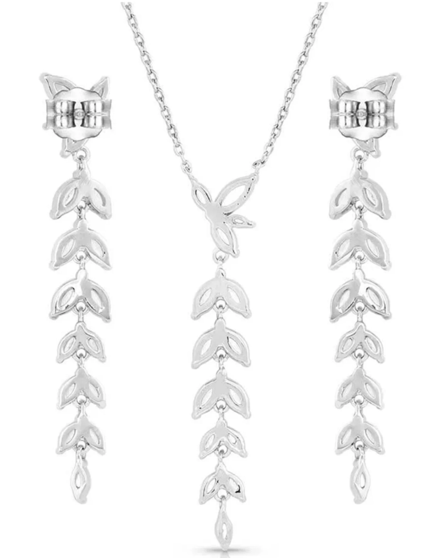 Montana Silversmiths Women's Woodbine Falls Crystal Jewelry Earrings & Necklace Set 2 Montana Silversmiths Women's Woodbine Falls Crystal Jewelry Earrings & Necklace Set - Image 2