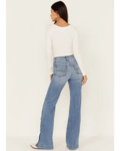 Idyllwind Women's Burch Light Wash High Risin Snap Trouser Jeans -Velora Studio Shop 2000381432 413 P3